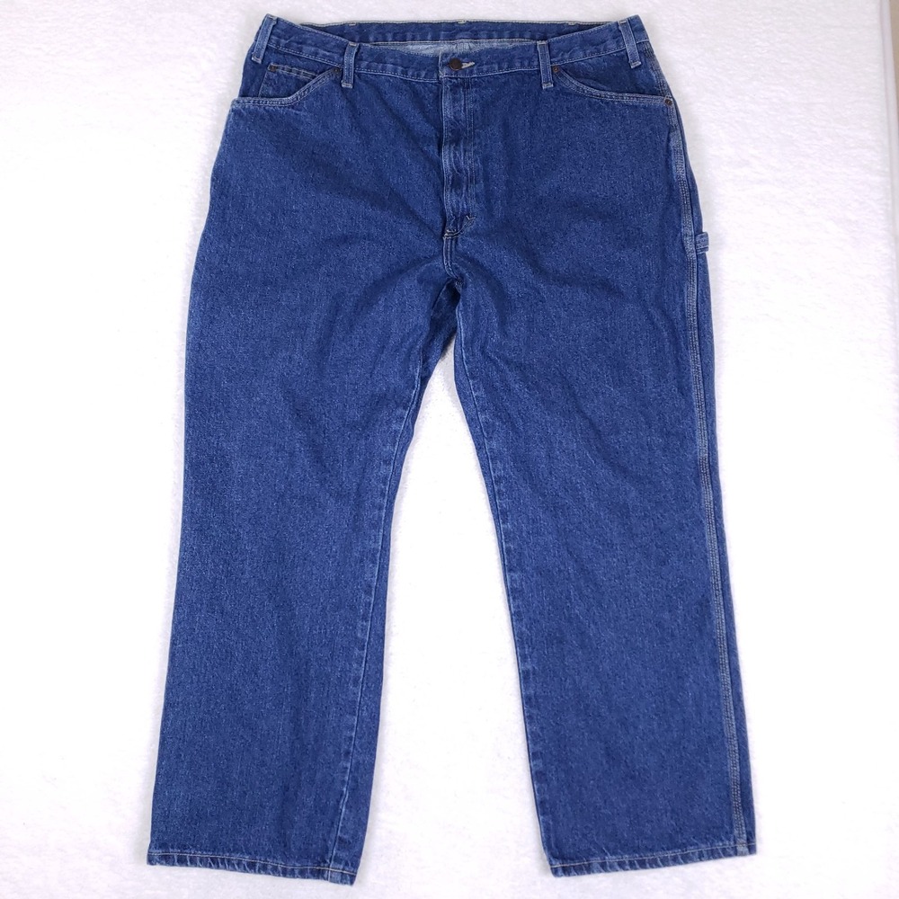 Dickies Carpenter Jeans Men's‎ 40x30 Blue 100% Cotton Utility Workwear Denim